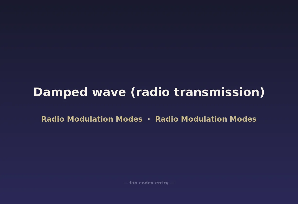 Damped wave (radio transmission)