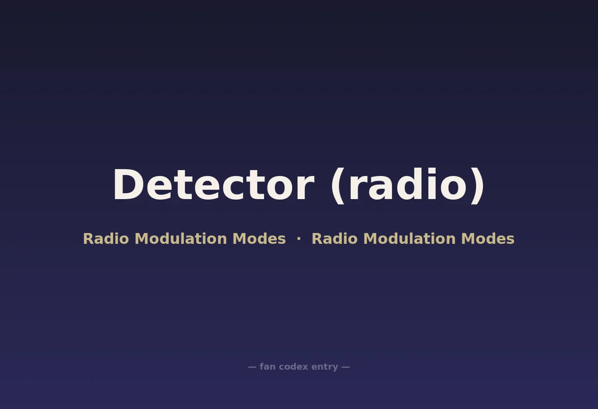 Detector (radio)