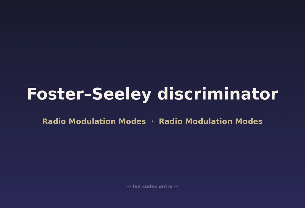 Foster–Seeley discriminator