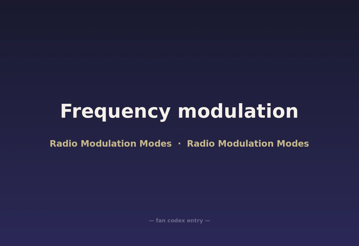 Frequency modulation