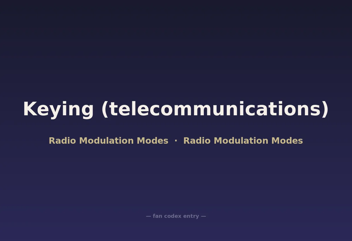 Keying (telecommunications)
