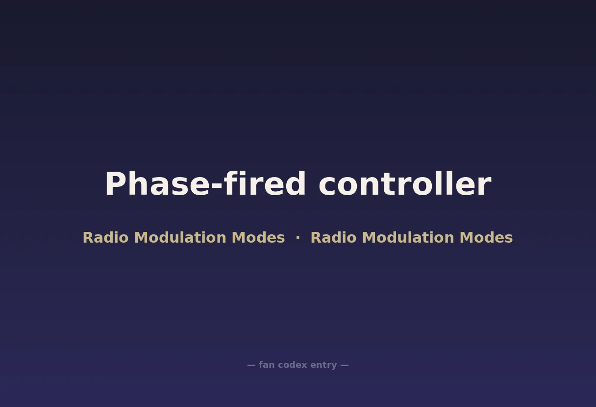 Phase-fired controller