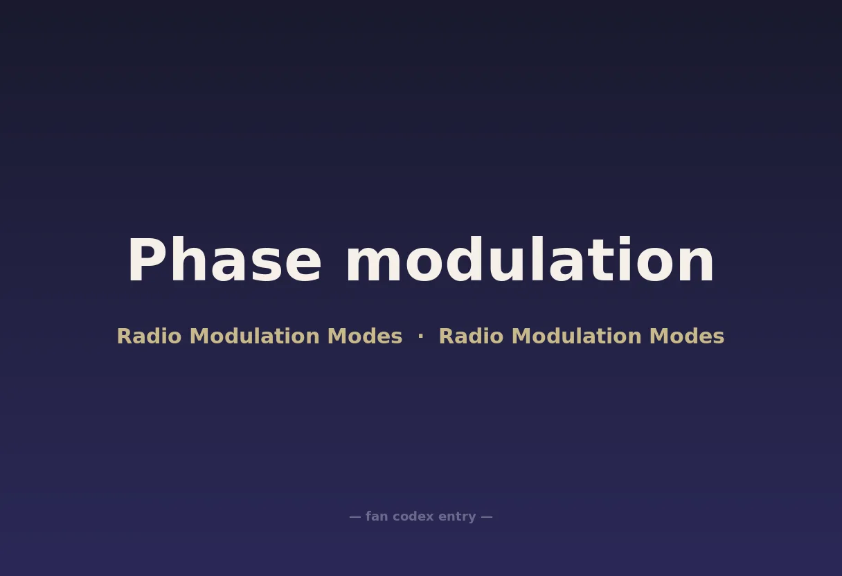 Phase modulation