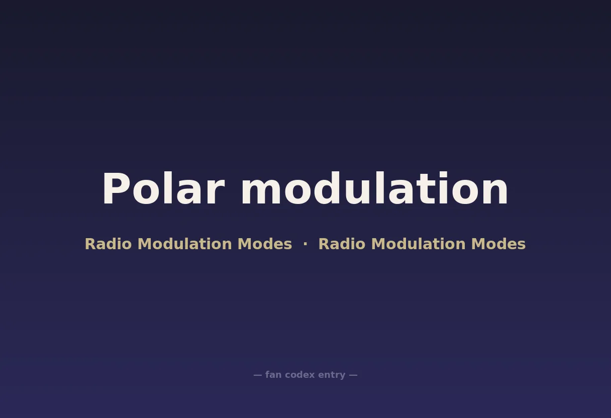 Polar modulation