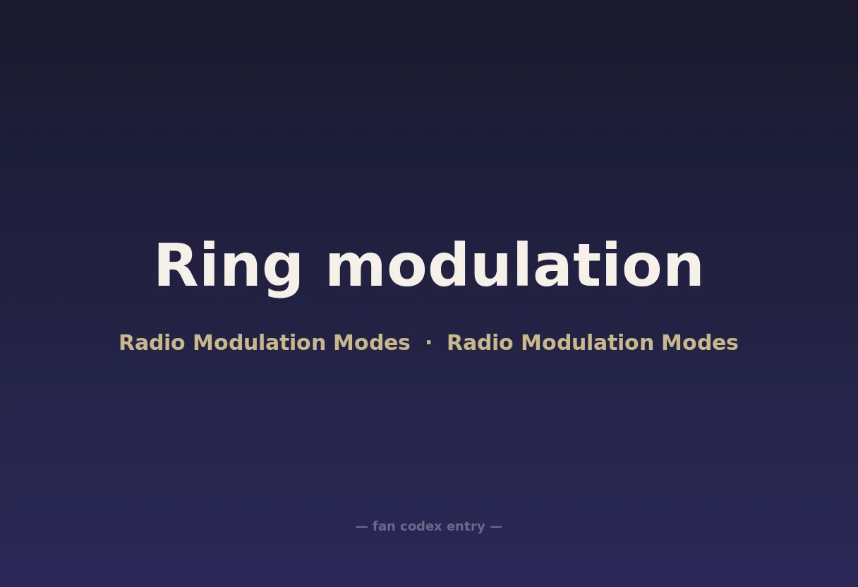 Ring modulation
