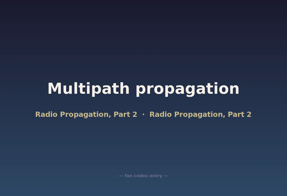 Multipath propagation