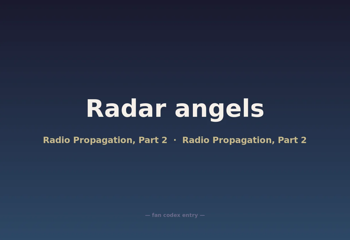 Radar angels