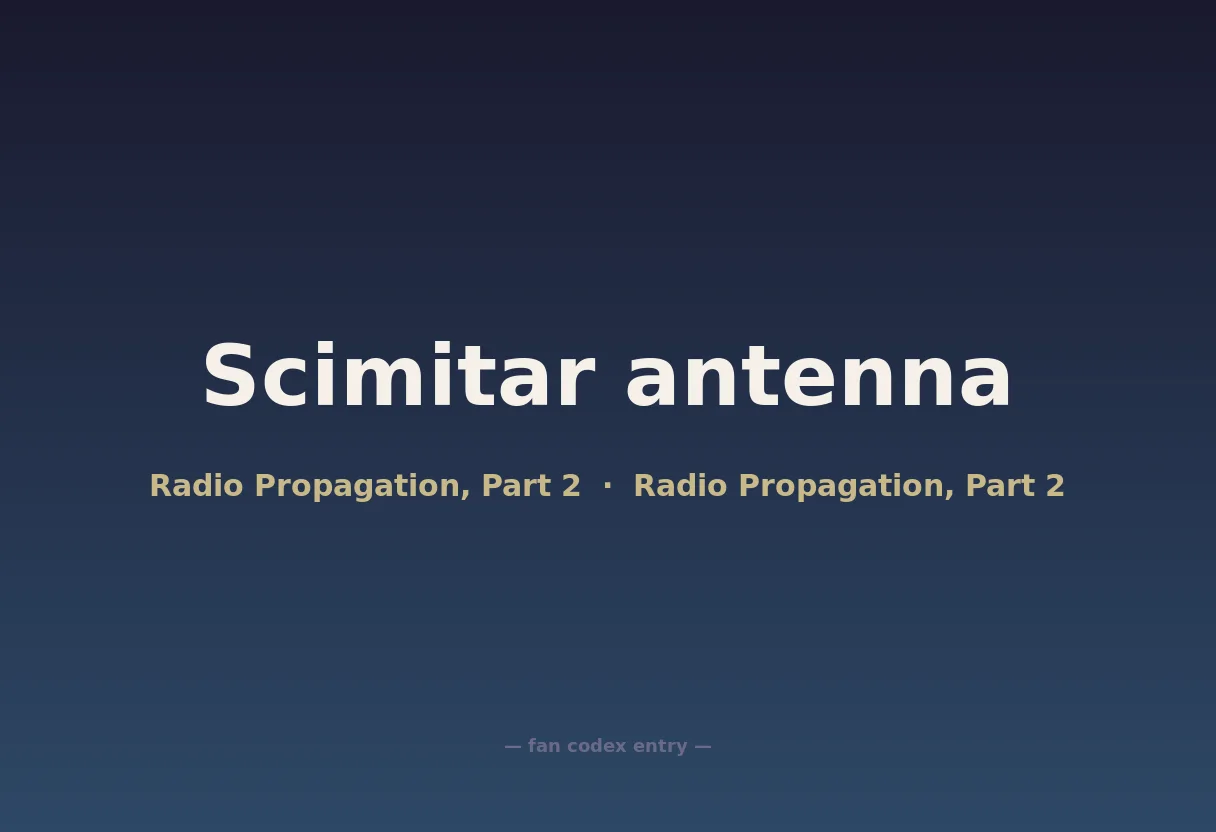 Scimitar antenna