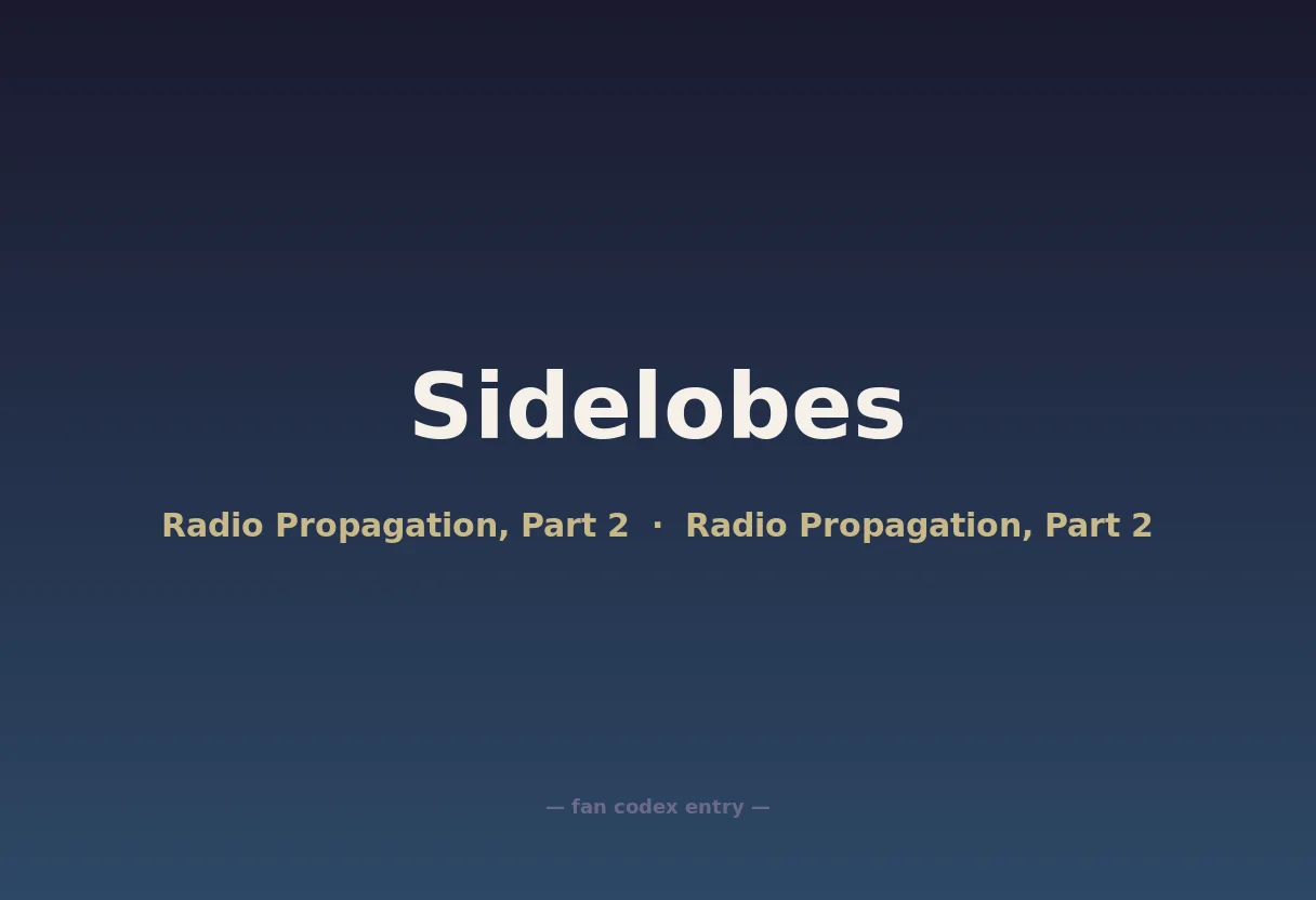 Sidelobes