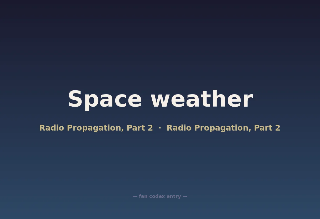 Space weather