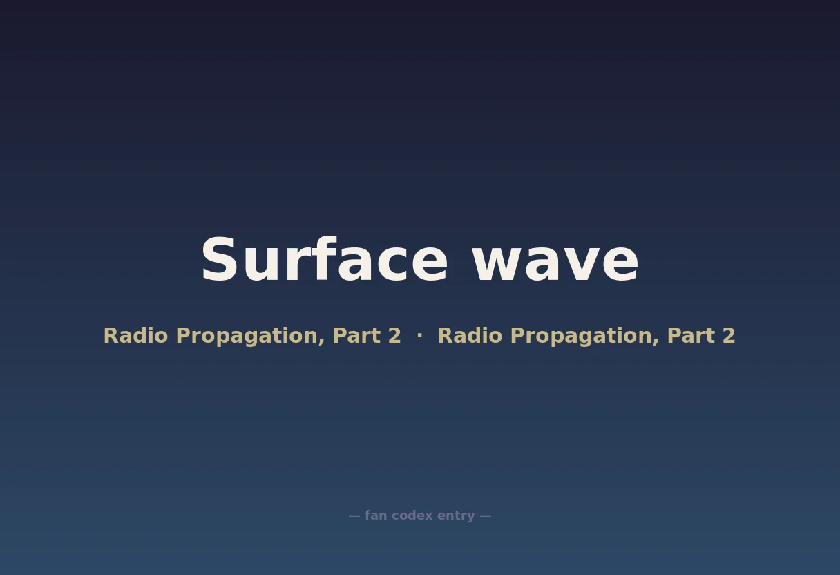 Surface wave