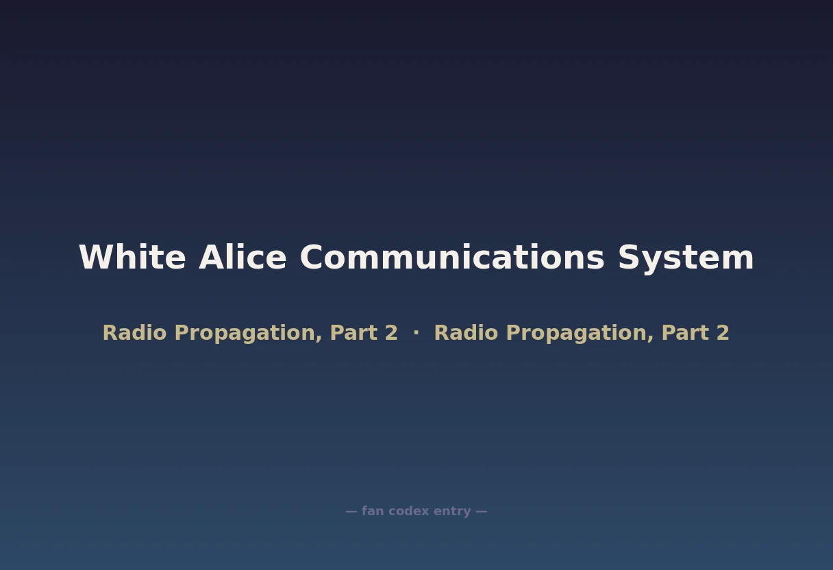 White Alice Communications System