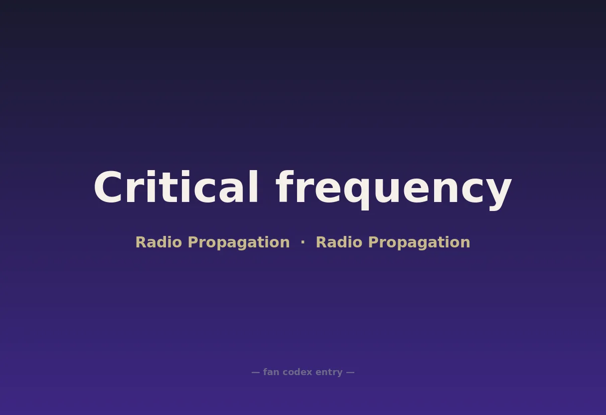 Critical frequency