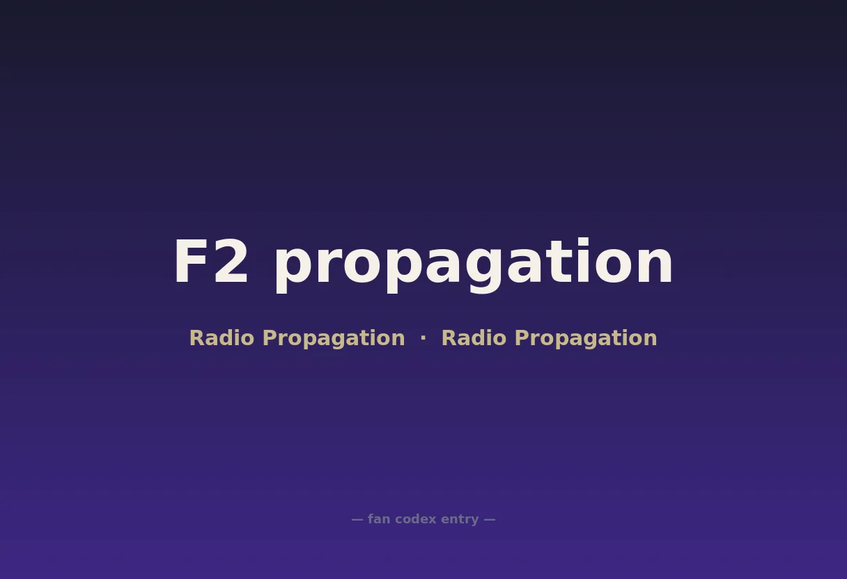 F2 propagation