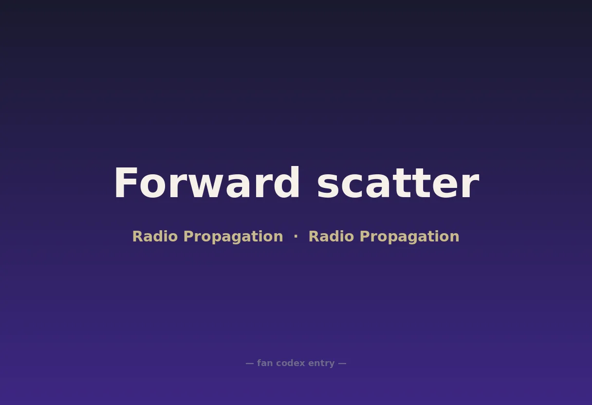 Forward scatter