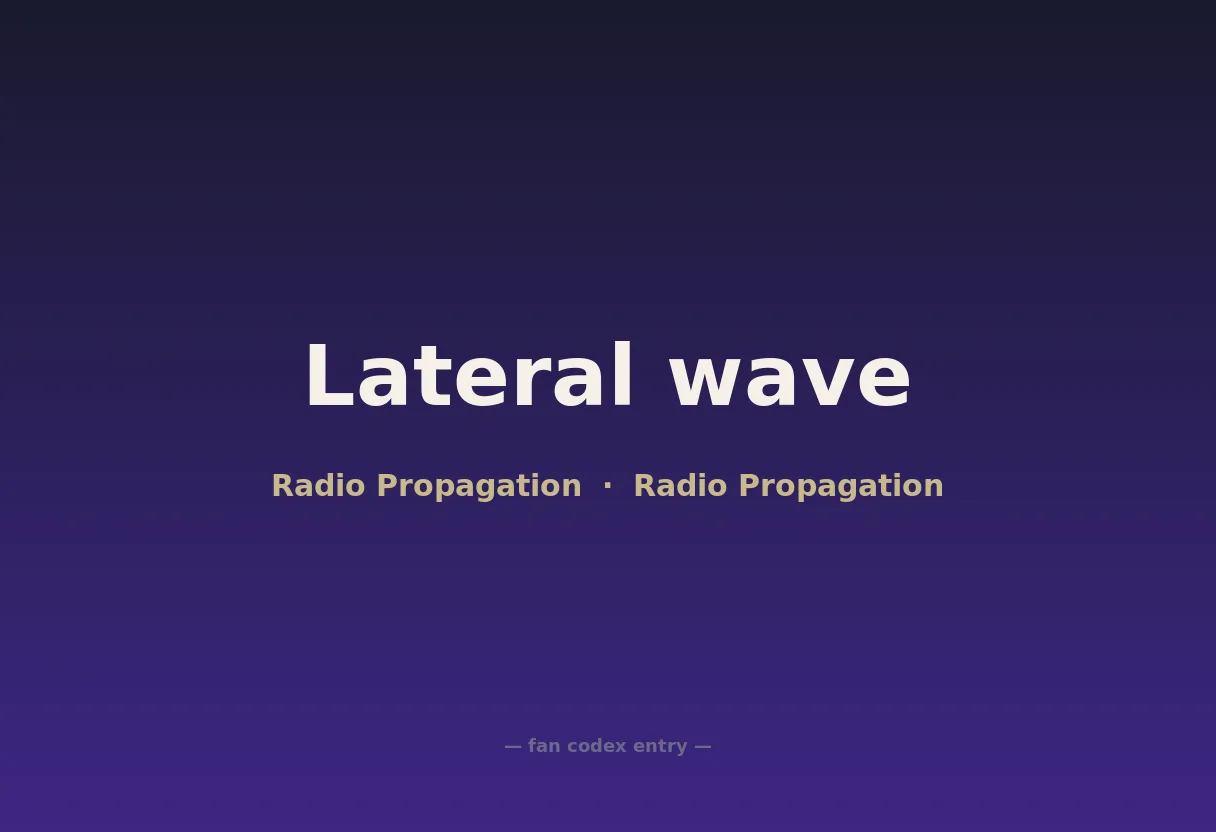 Lateral wave