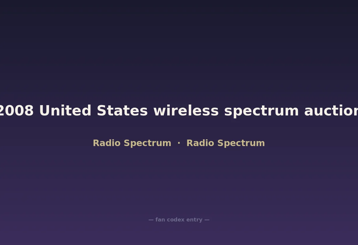 2008 United States wireless spectrum auction