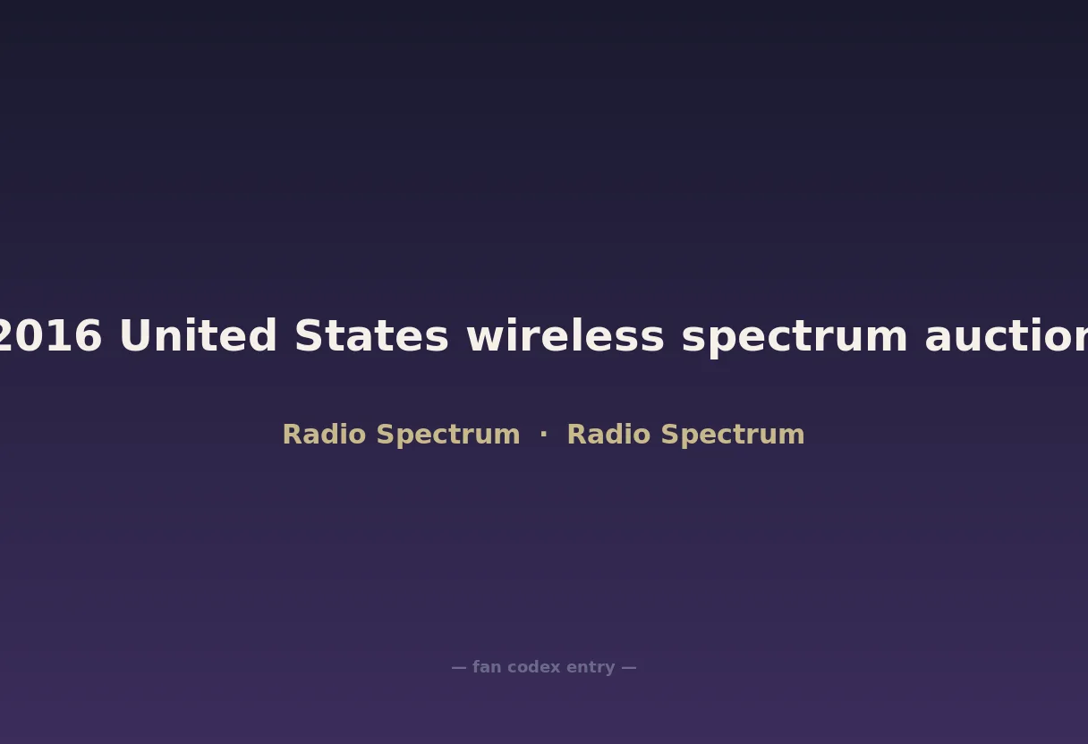 2016 United States wireless spectrum auction