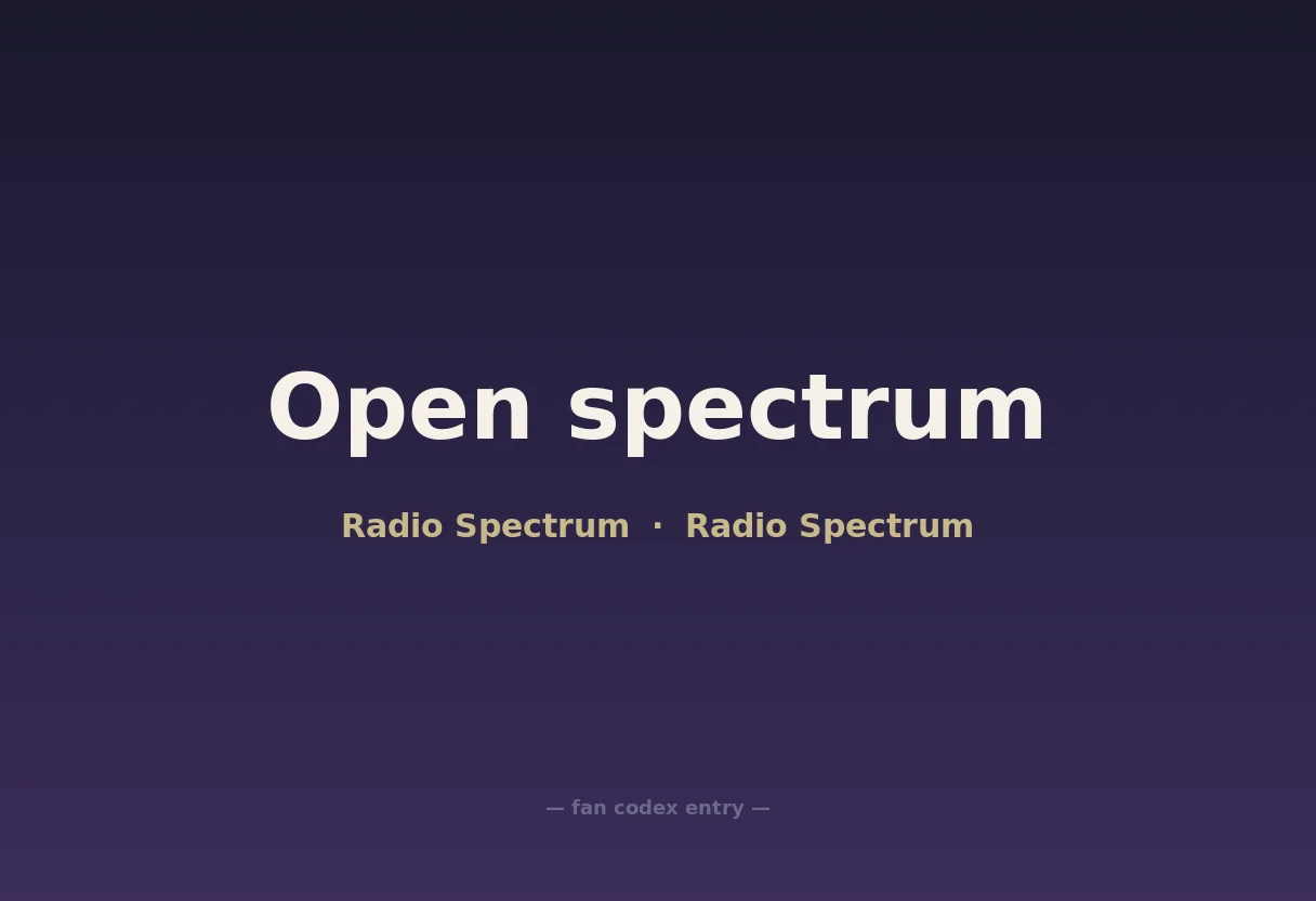 Open spectrum