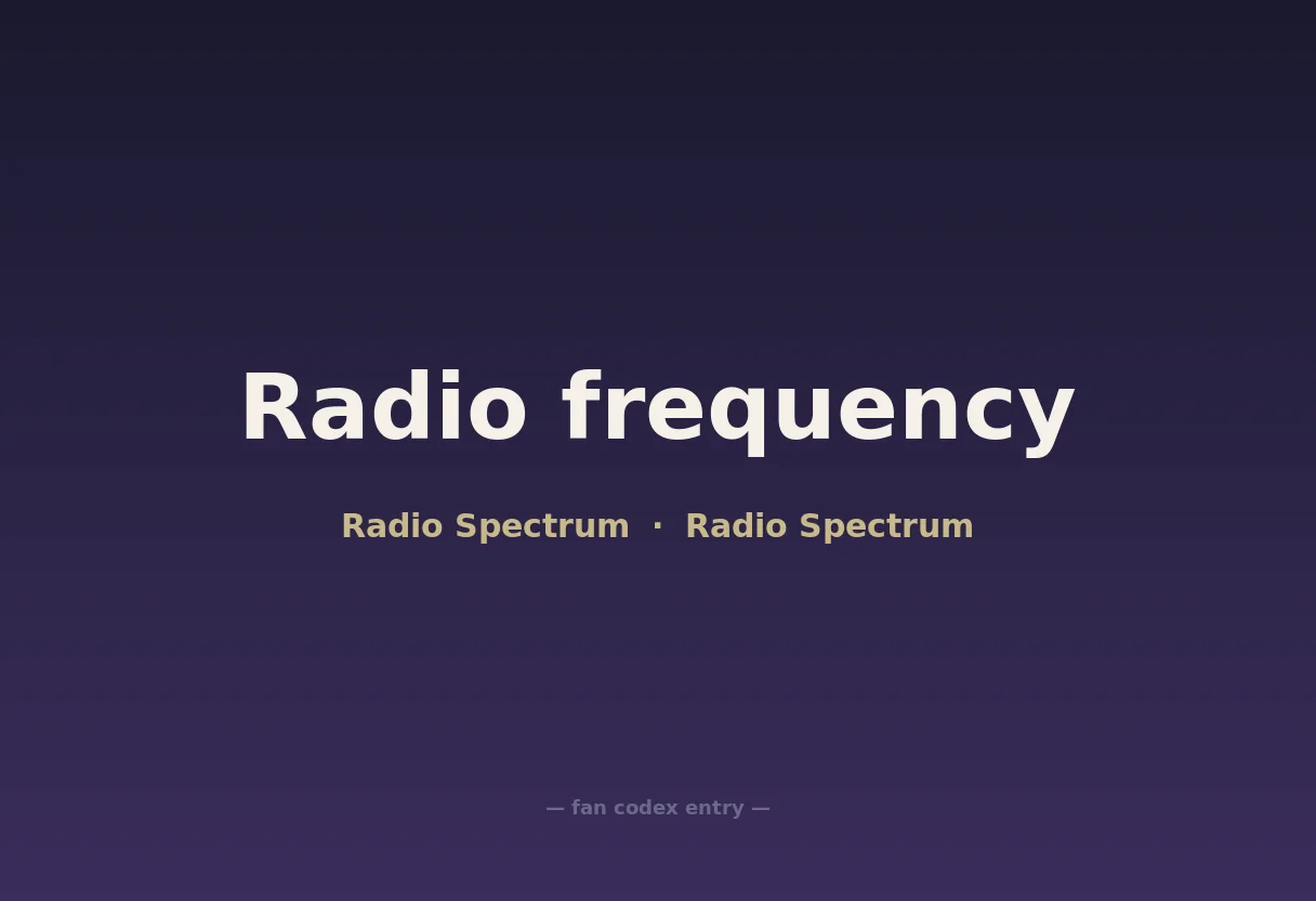 Radio frequency