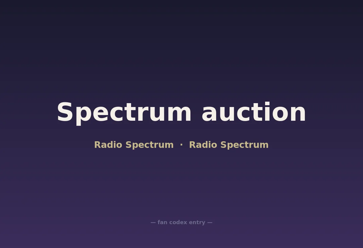 Spectrum auction
