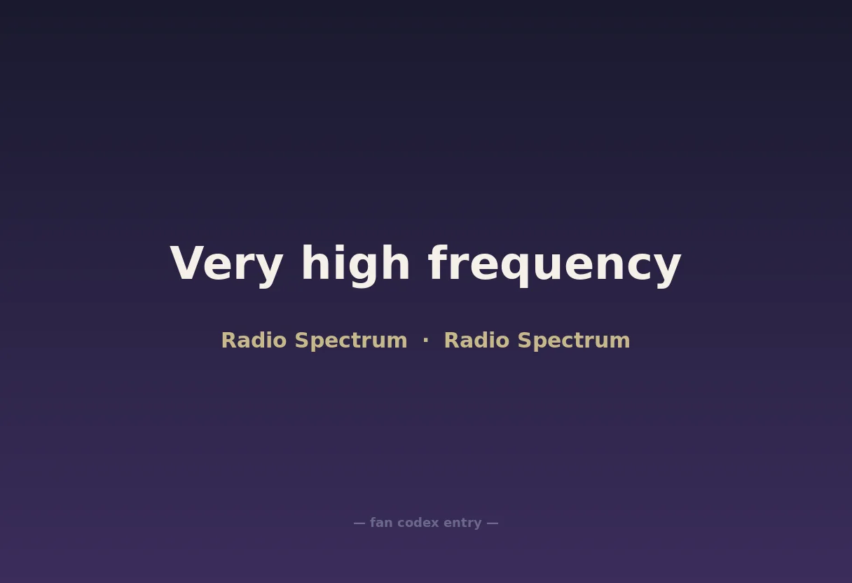Very high frequency