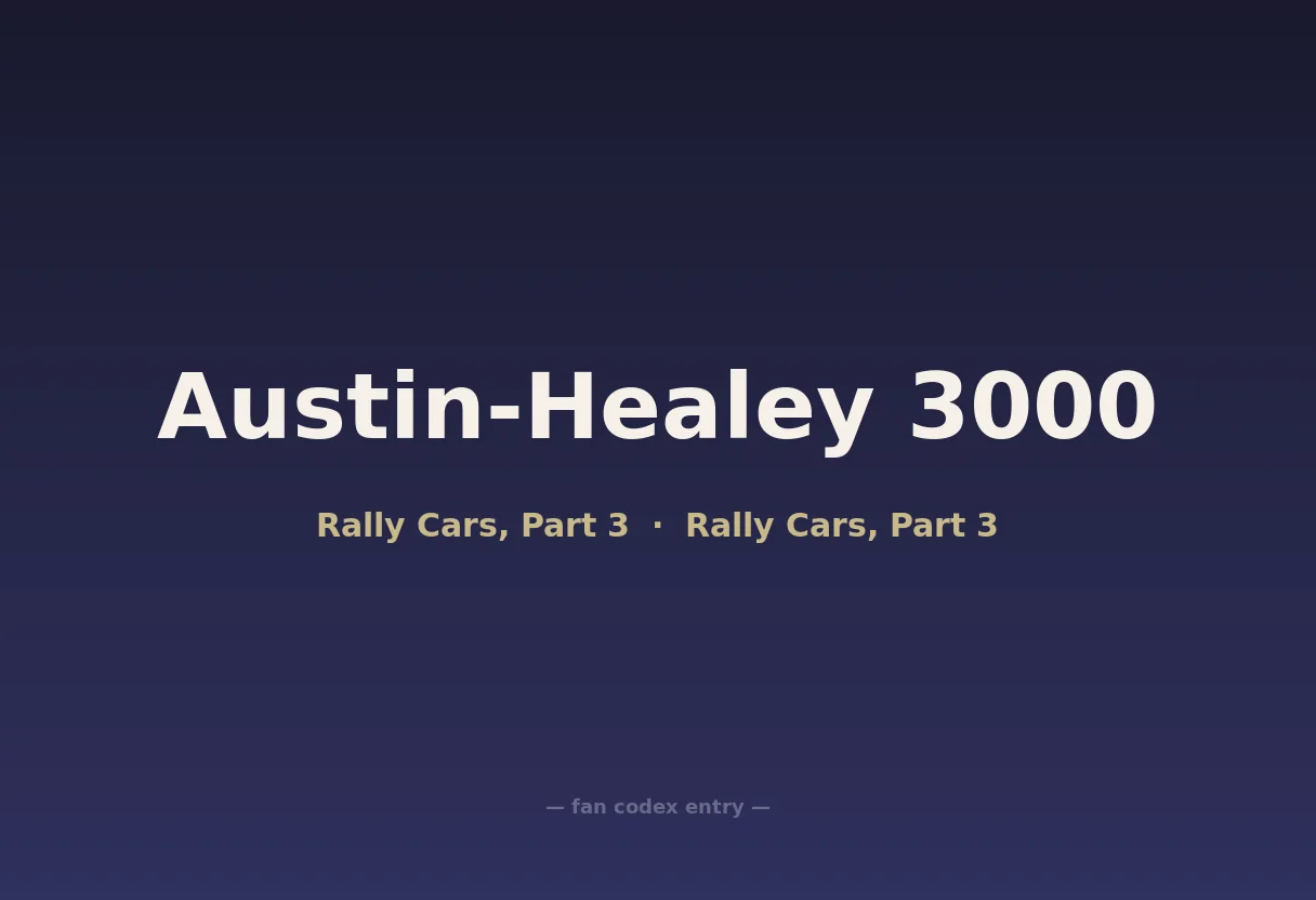 Austin-Healey 3000