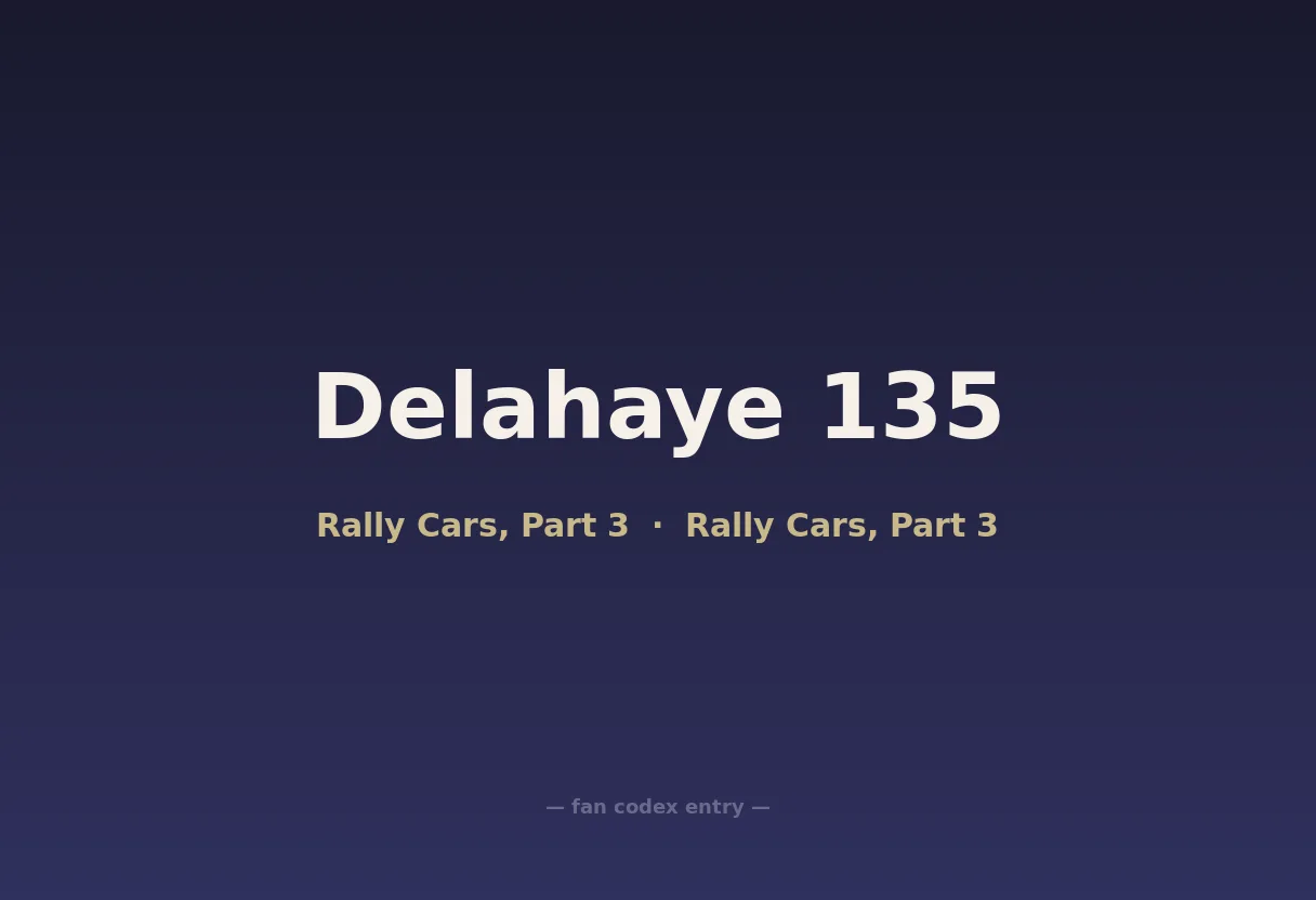 Delahaye 135