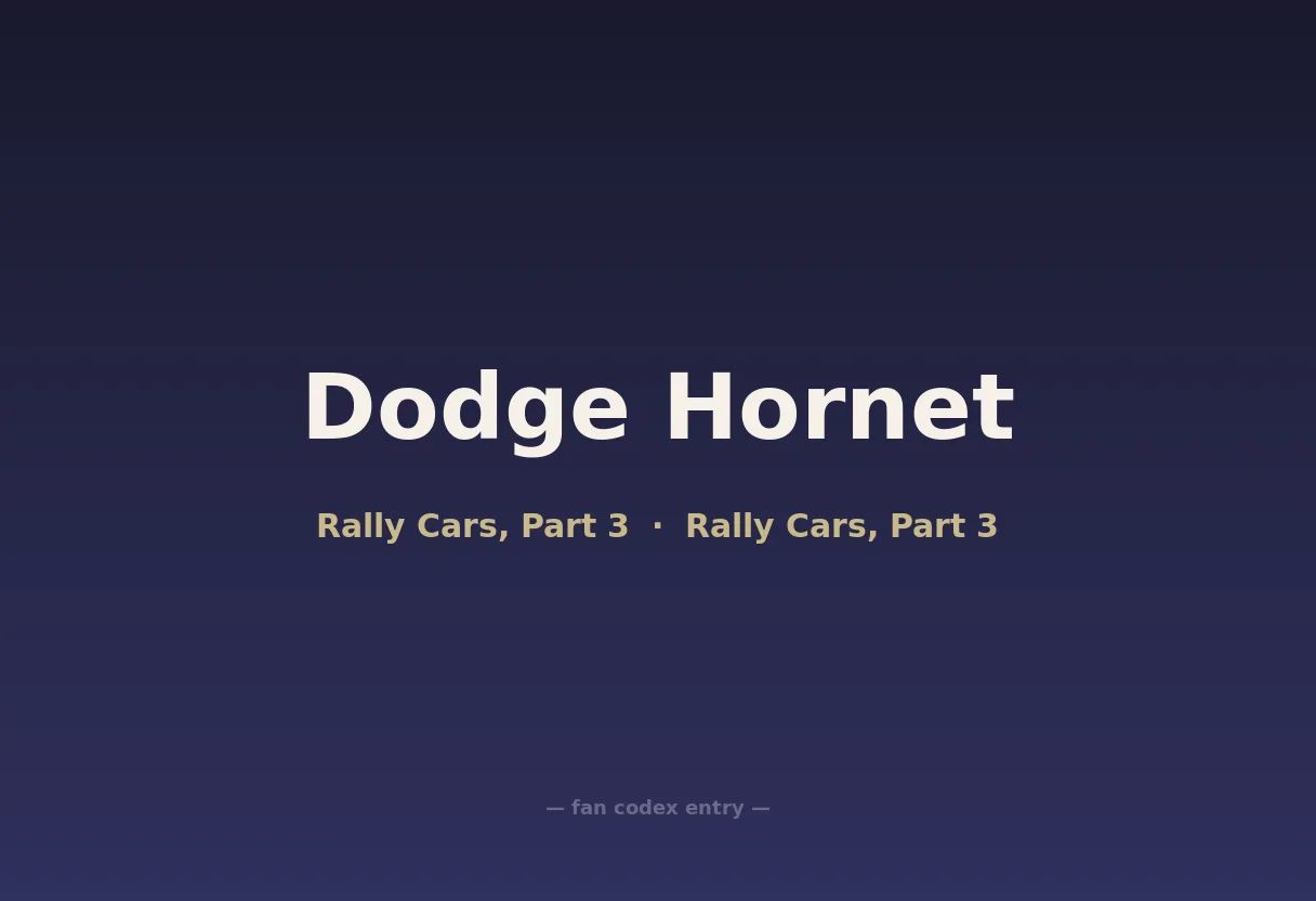 Dodge Hornet