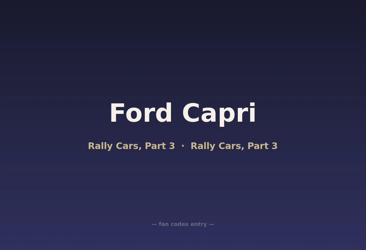 Ford Capri