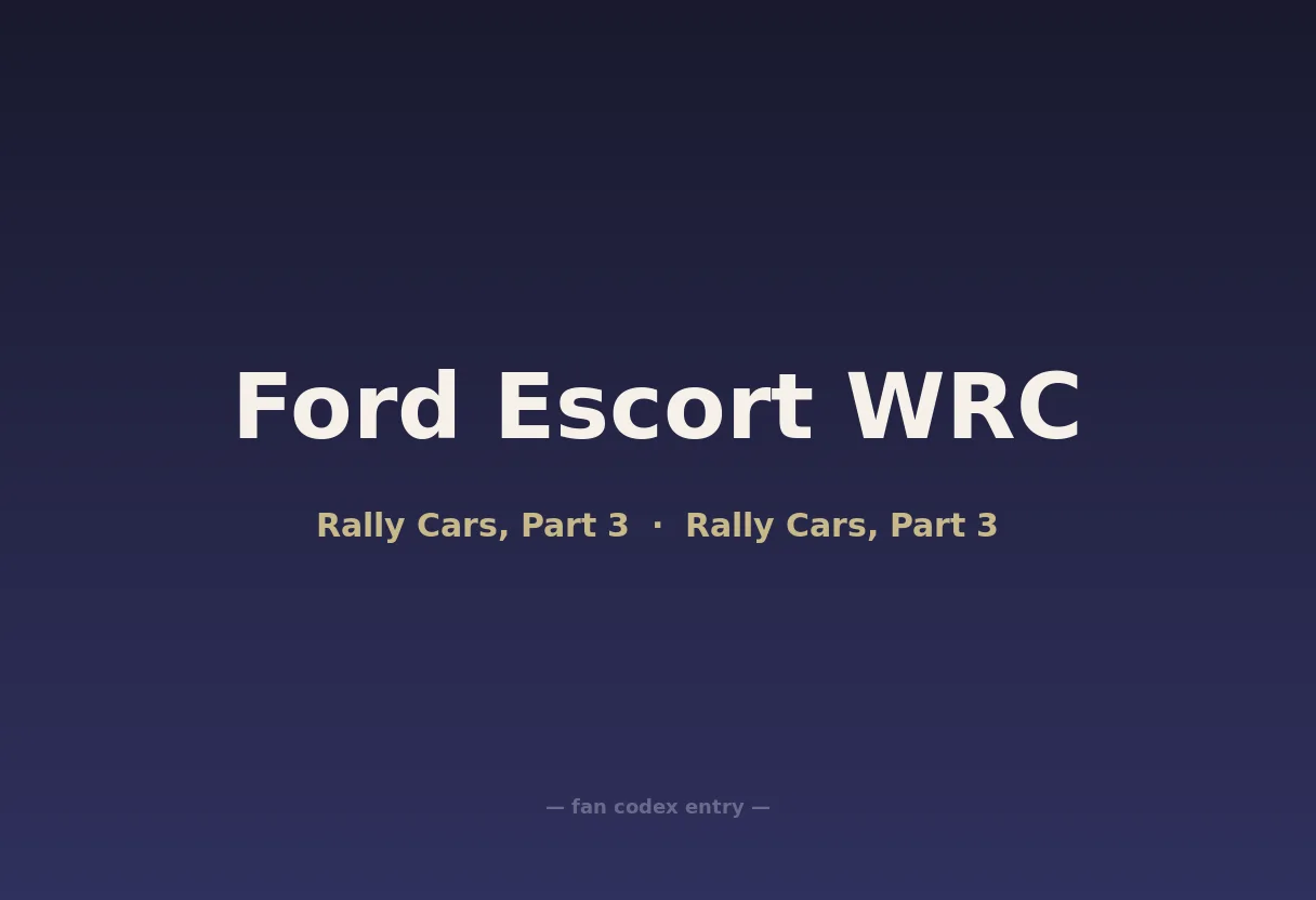 Ford Escort WRC