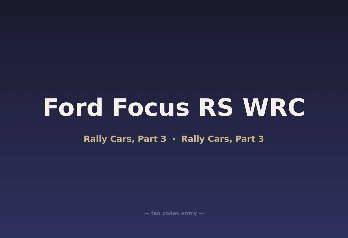 Ford Focus RS WRC