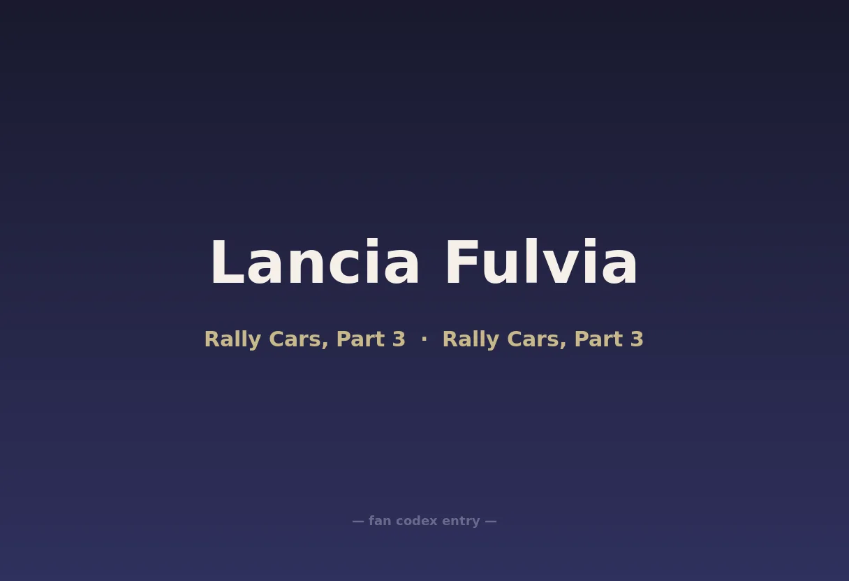 Lancia Fulvia