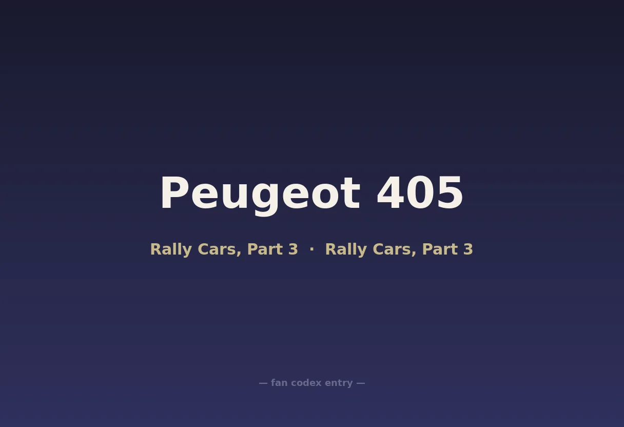Peugeot 405