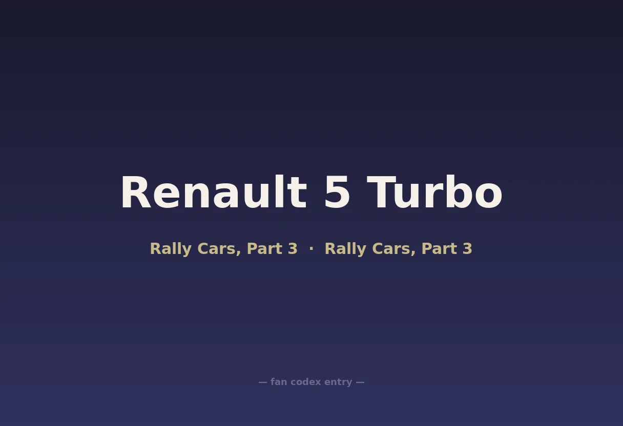 Renault 5 Turbo