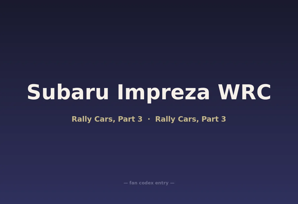 Subaru Impreza WRC