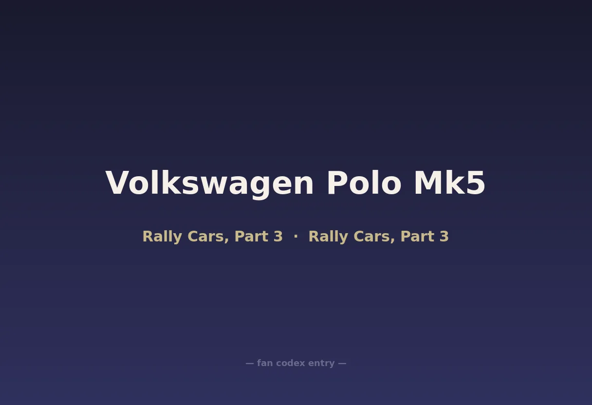 Volkswagen Polo Mk5