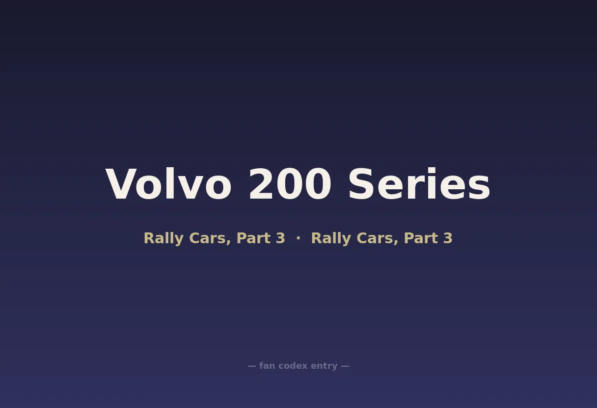 Volvo 200 Series