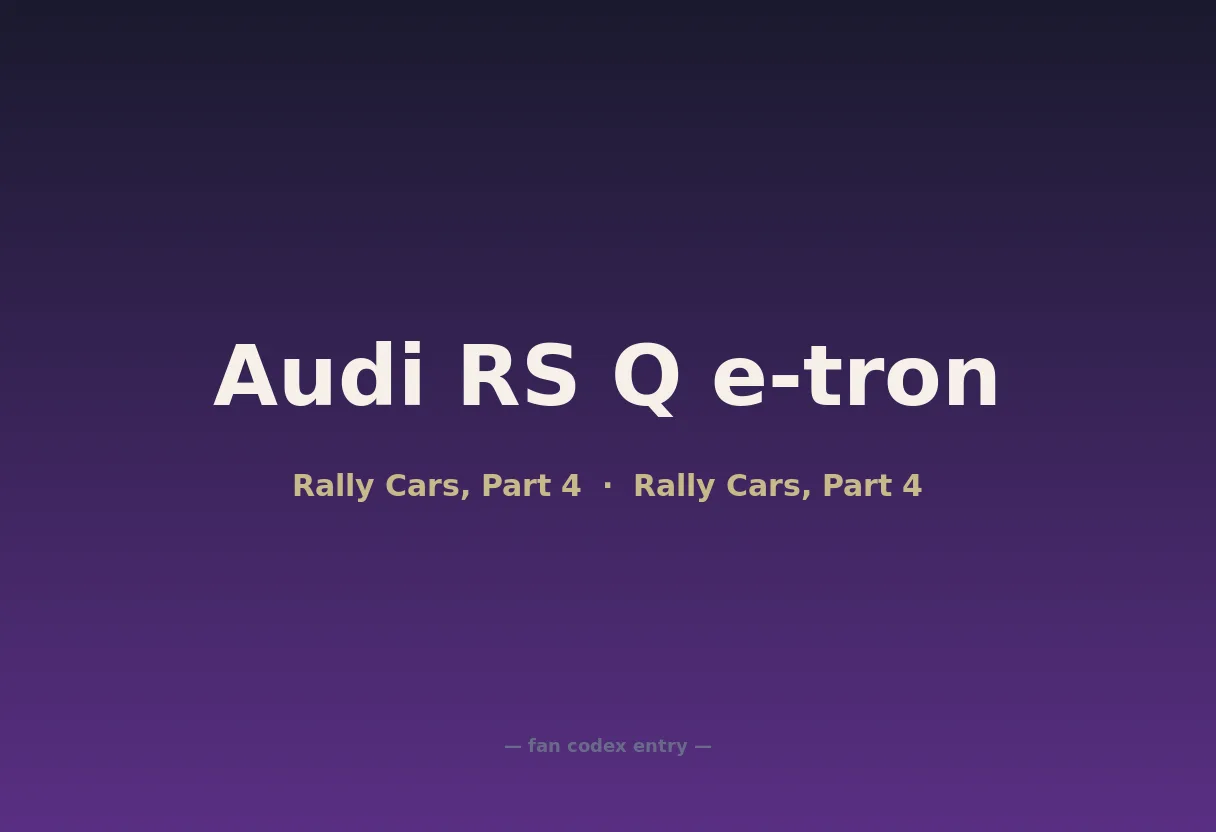 Audi RS Q e-tron