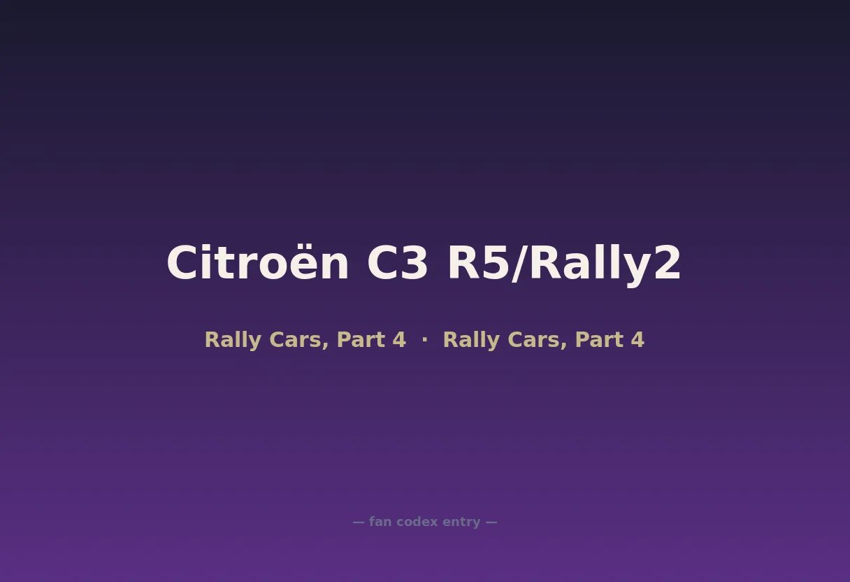 Citroën C3 R5/Rally2