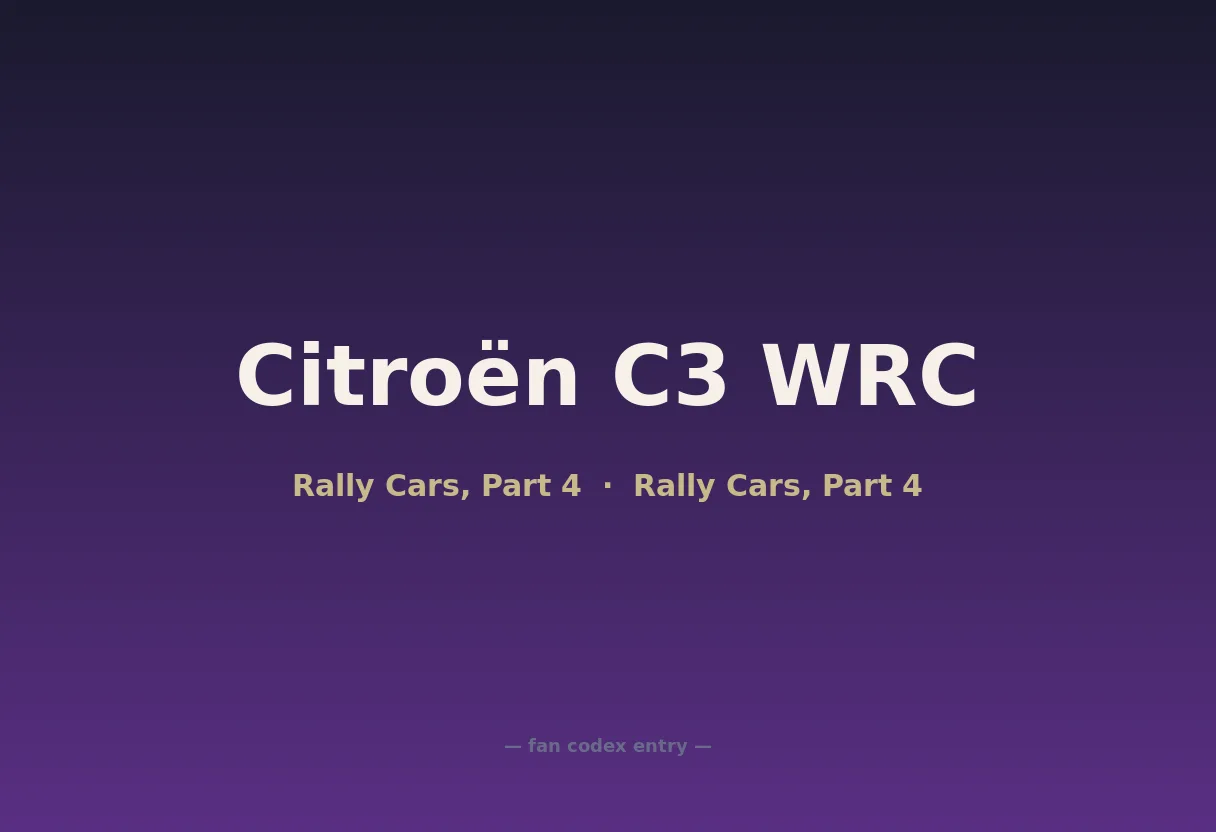 Citroën C3 WRC