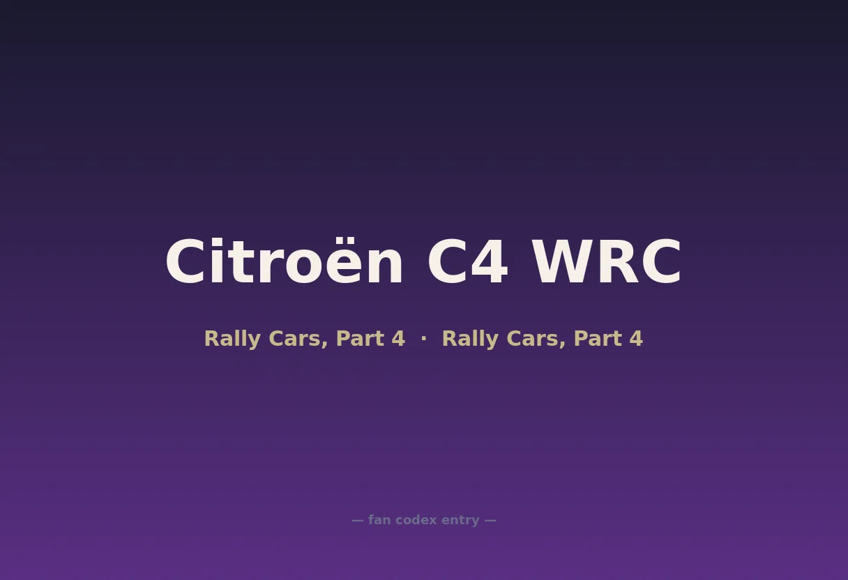Citroën C4 WRC