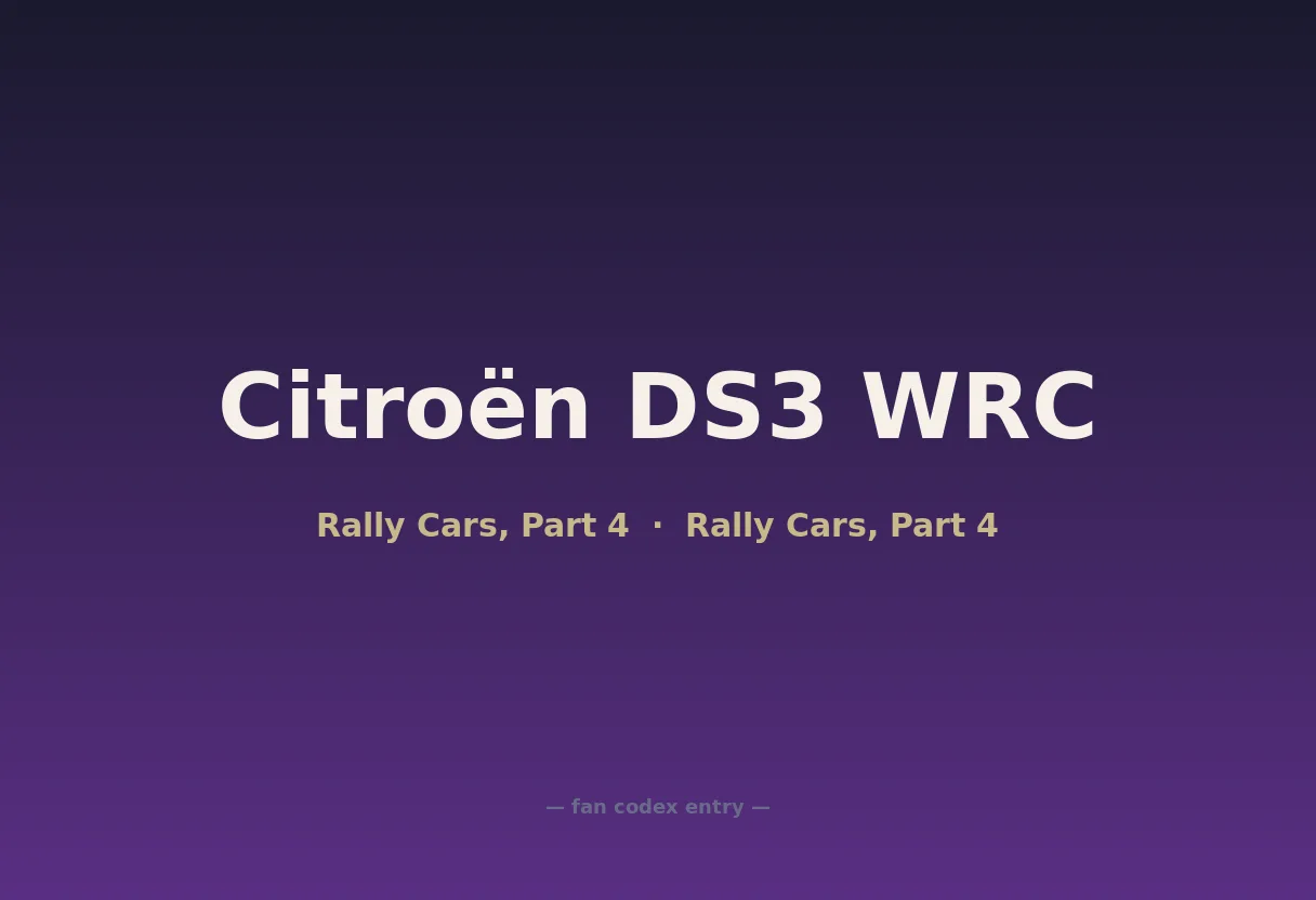 Citroën DS3 WRC