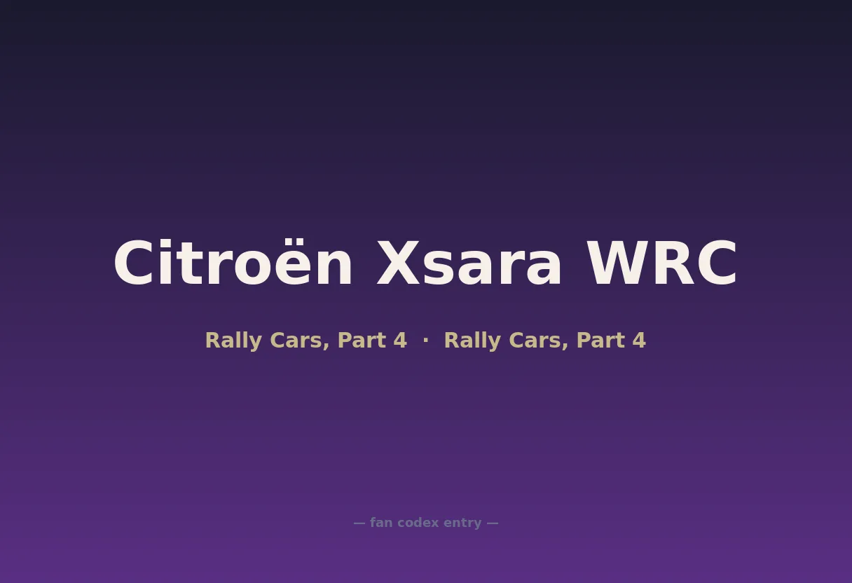 Citroën Xsara WRC