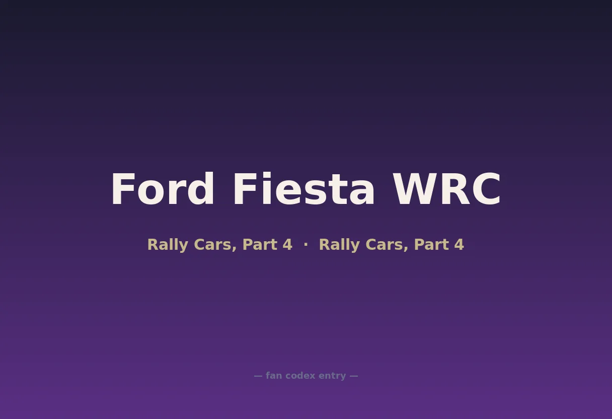 Ford Fiesta WRC