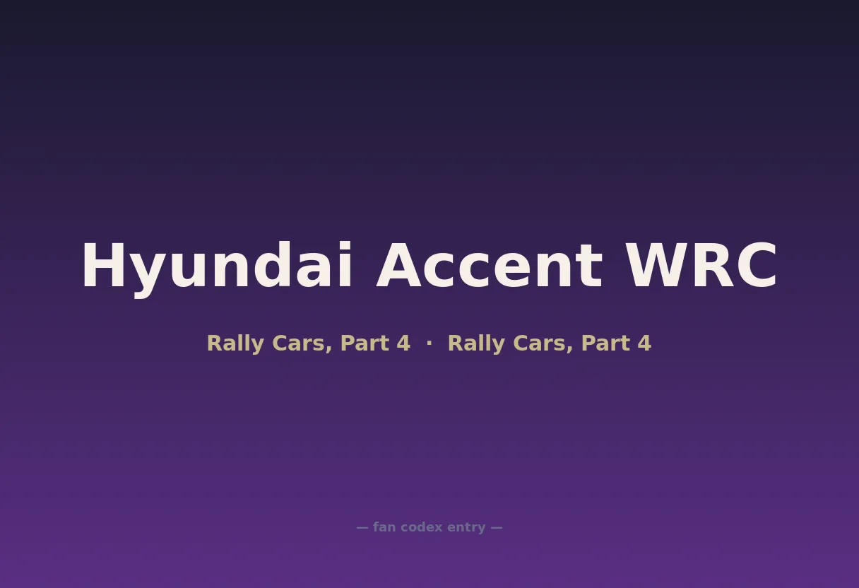 Hyundai Accent WRC
