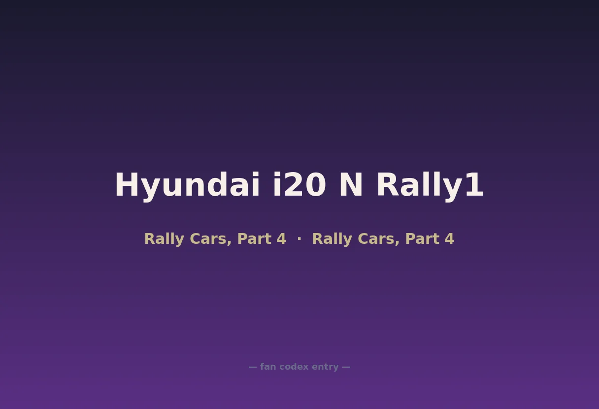 Hyundai i20 N Rally1