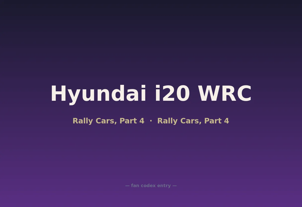 Hyundai i20 WRC