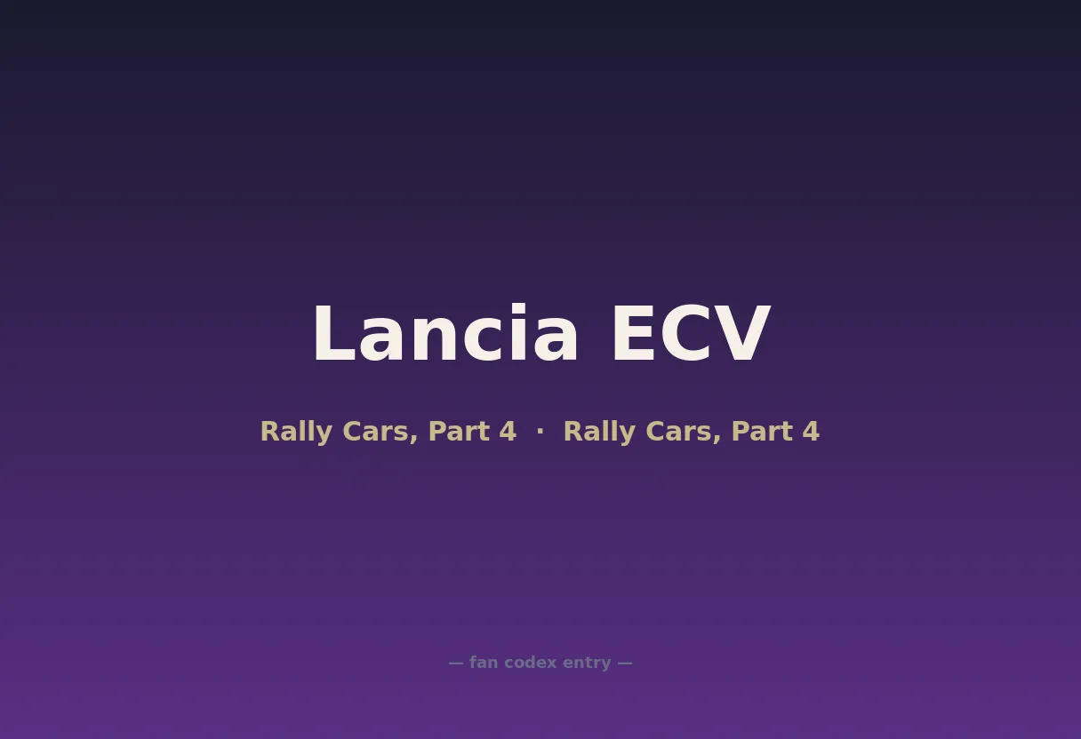 Lancia ECV