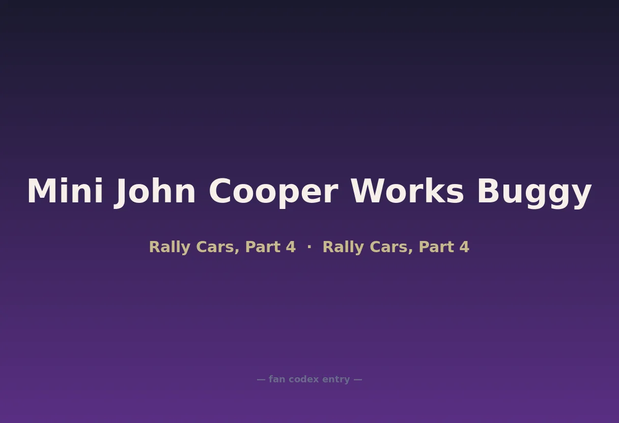 Mini John Cooper Works Buggy